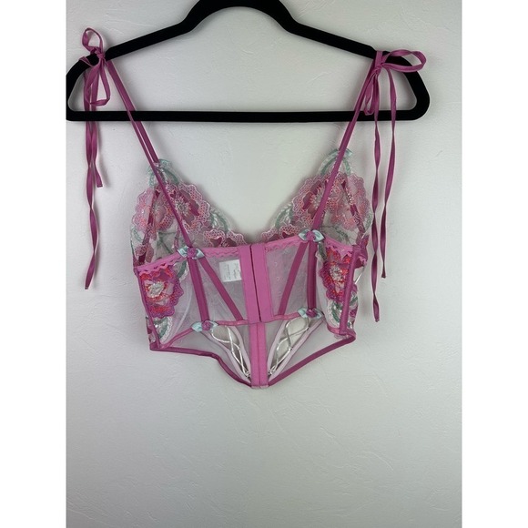 NWOT For Love and Lemons SAMPLE Tie Sleeve Corset SML - Picture 6 of 10